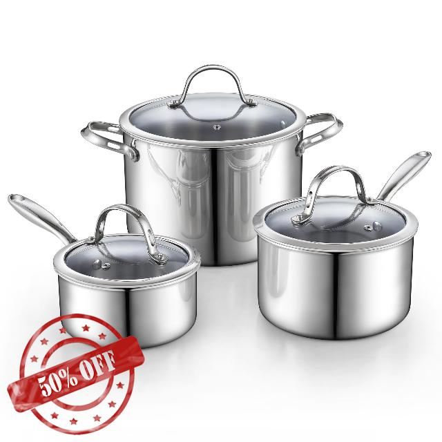Cooks Standard Stainless Steel Pots and Pans Set