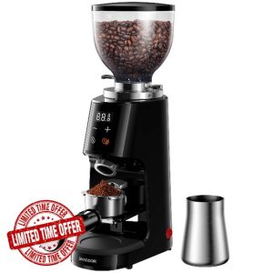 SHARDOR Professional 64mm Burr Coffee Grinder with 100 Grind Settings and All-Metal Chamber