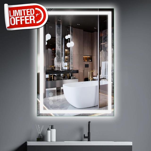 20"x28" Led Bathroom Mirror with Lights