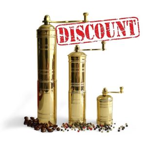 Set of Three Turkish Manual Coffee Grinders