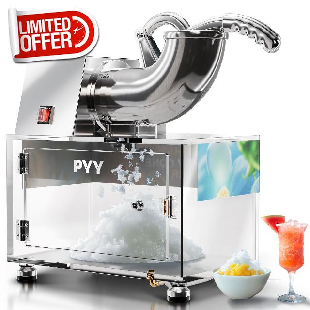 PYY Snow Cone Machine - Commercial Ice Crusher Shaver