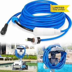 99958907-DIY Blue Cable with Swivel 2-Wire 18M/60FT for Tangle-Free Operation for Dolphin Pool Cleaners Active 20