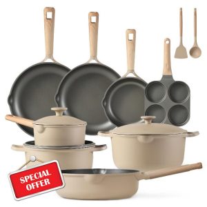 CAROTE 13pcs Pots and Pans Set