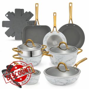 16Pcs Nonstick Cookware Sets