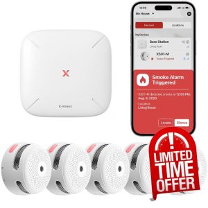 X-Sense Smart Smoke Detectors with SBS50 Base Station