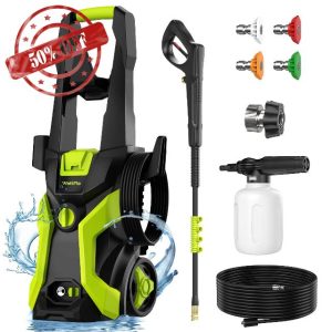 Electric Pressure Washer - 4200 Max PSI 2.5 GPM Power Washer with 4 Quick Connect Nozzles