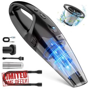 Handheld Vacuum Cordless Rechargeable 3-in-1