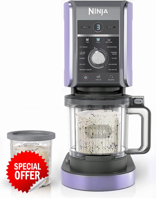 Ninja NC501 CREAMi Deluxe 11-in-1 Ice Cream & Frozen Treat Maker for Ice Cream