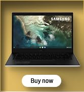 Samsung Galaxy Chromebook Go Wi-Fi Laptop, 14 Inch, Celeron Processor, 4GB RAM, 32GB Storage, Sil...