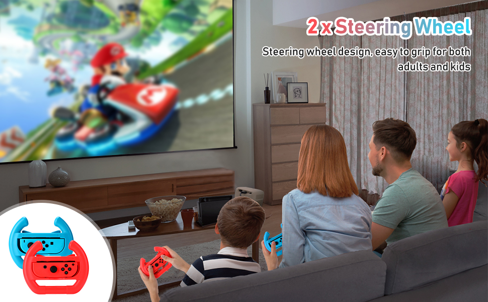 Switch Sports Accessories Bundle Family Party Pack Game Accessories Set Kit for Switch OLED