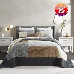 Oversized Quilt Bedspread 120"x120"