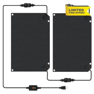 2 Pcs Heated Snow Melting Mat