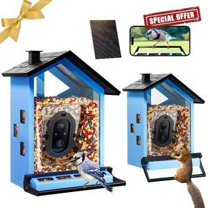 Smart Bird Feeder with Camera Solar Powered Squirrels-Proof