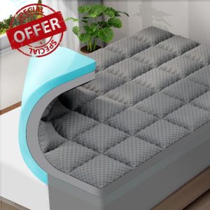 OLANLY Queen Memory Foam Mattress Topper