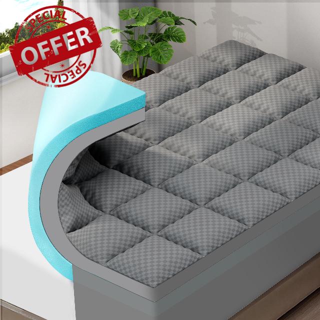 OLANLY Queen Memory Foam Mattress Topper