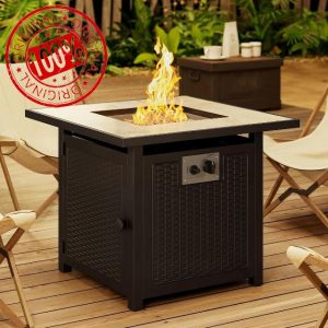 Gizoon 30" Propane Fire Pit Table 50