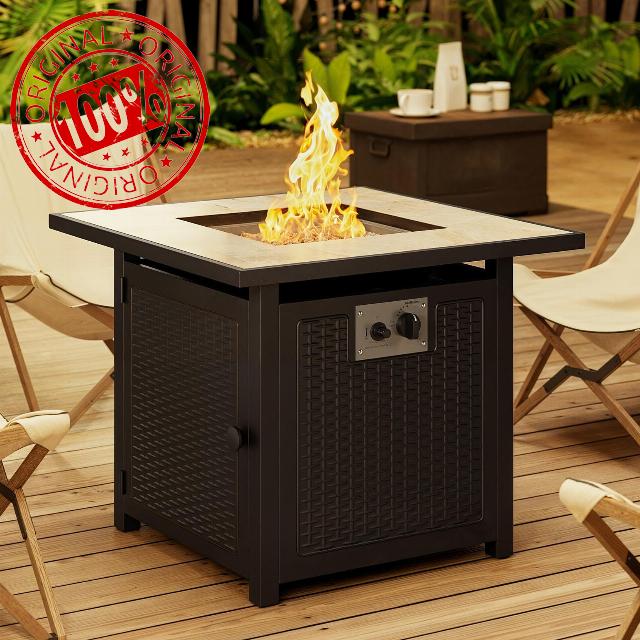 Gizoon 30" Propane Fire Pit Table 50