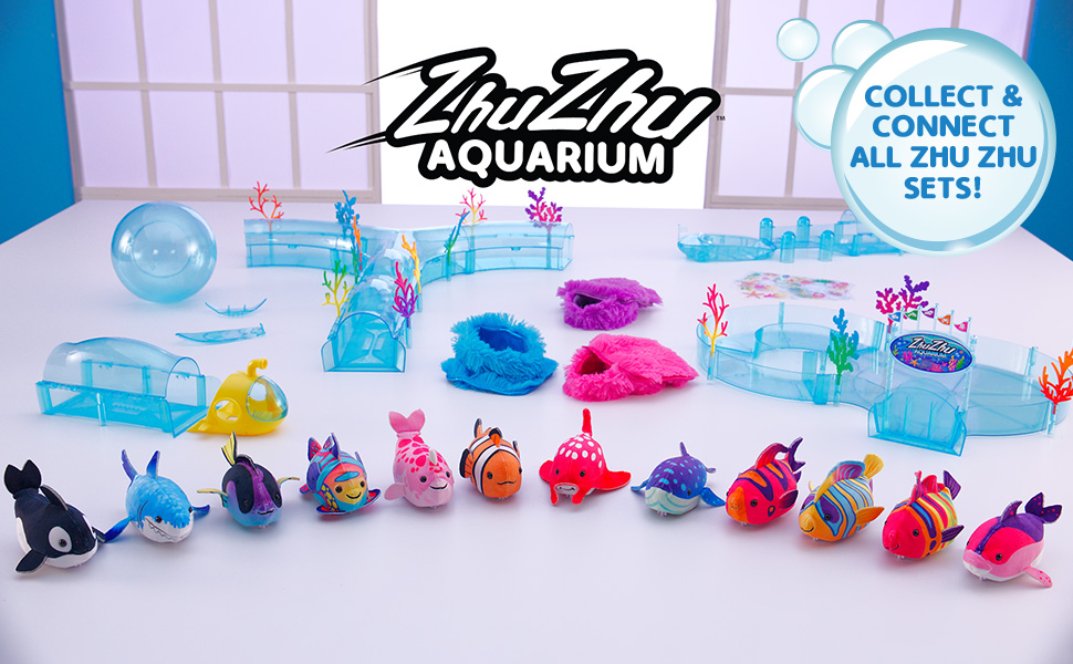 Zhu Zhu Aquarium, Zhu Zhu Pets, Zhu Zhu, electronic pets, interactive toy pets, toy fish,