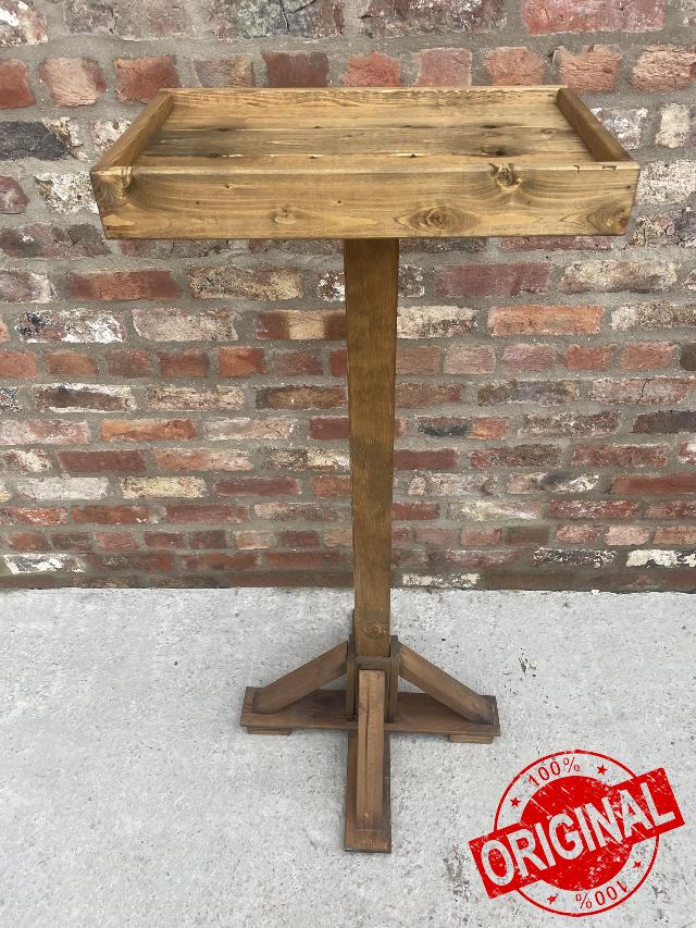 Wild Bird Table Outdoor Wooden Bird Feeder Large Platform Open Top Free Standing