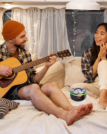 OYIB Bluetooth Speaker, Portable Wireless Speakers Bluetooth 5.3 with 360° Surround Sound, RGB Li...