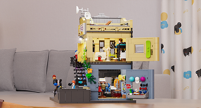 UNWHOLE Skate-Shop Lighting Building-Bricks Set