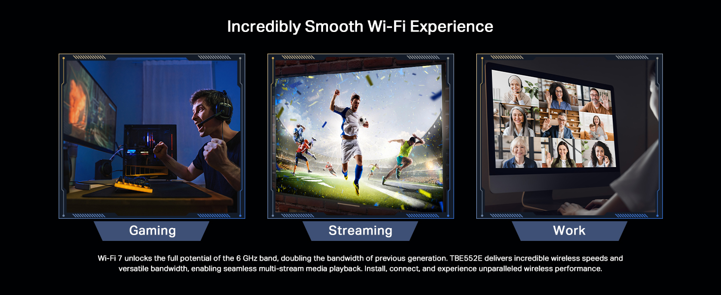 BE9300 Wi-Fi 7 Bluetooth 5.4 PCIe Adapter