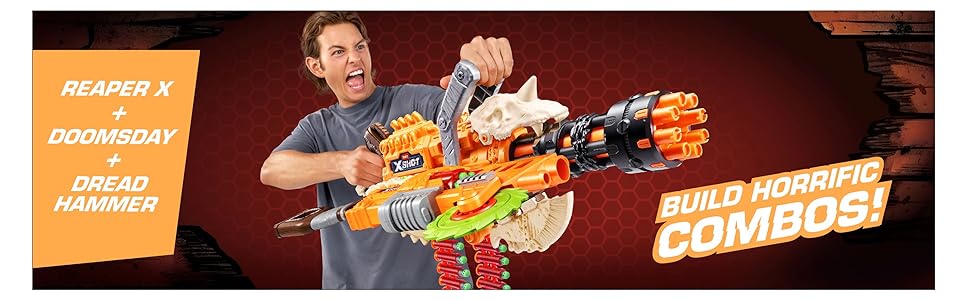 XSHOT, Darts, Blaster, Nerf, Battle, Firing Power, Dart Capacity, Modular Blaster, Modular, Storage