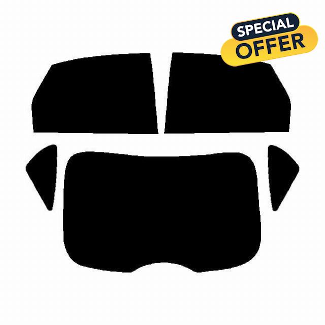 Window-Tint.co.uk Pre Cut Window Tint for Ford Focus 5-door Hatchback - 2005 to 2010 - Rear Windows 5% Limo