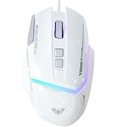 AULA SC580 Wireless Gaming Mouse,Tri-Mode 2.4Ghz/USB-C/BT5.0 Computer Mouse Up to 10000 DPI,Light...