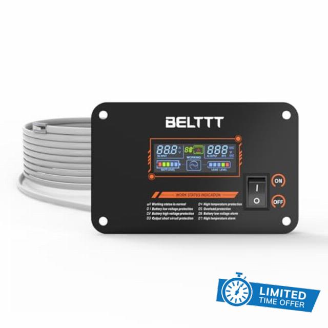BELTTT Inverter Voltage Converter Remote Control with LCD Screen Only for BAP Series
