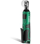 KIMO Cordless Leaf Blower & Vacuum with 2 X 2.0 Battery & Charger, 2-in-1 20V Leaf Blower Cordles...