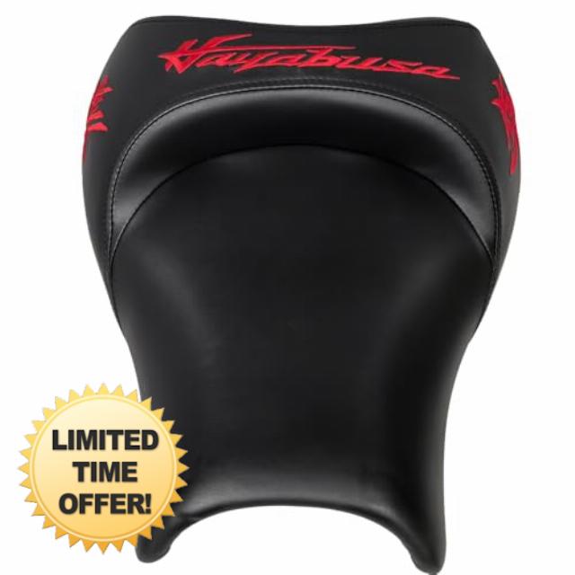 Motorcycle Stitch Custom Front Driver Rider Seat Compatible With Suzuki Hayabusa GSXR1300 2008-2020 Red