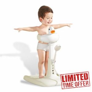 Adjustable Height Baby Shower Stand with Anti-Slip Base