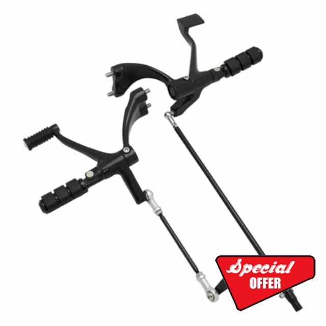 Motorcycle Forward Controls Complete Kit Pegs Levers Linkages For Harley 2014-2022 Sportster XL1200 XL 883 Forty-Eight Roadster Nightster Superlow Iron 883