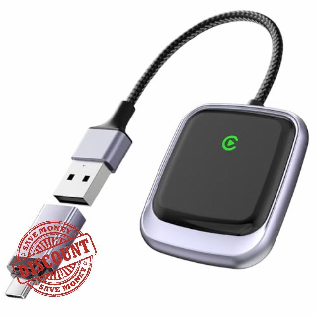 Wireless for Apple Carplay Android Auto Adapter