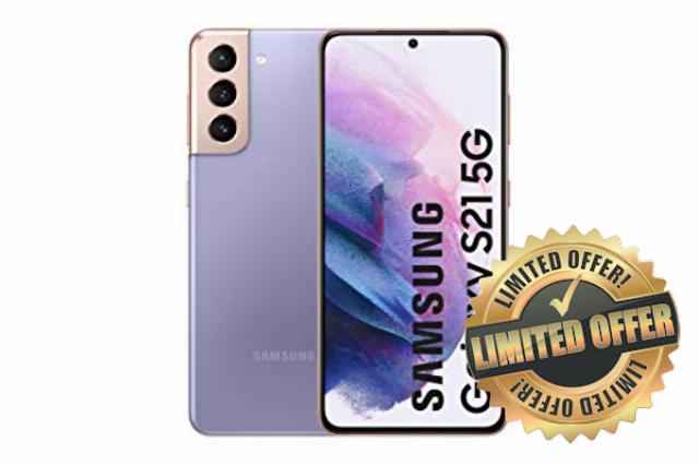 Samsung Galaxy S21 5G Smartphone SIM Free Android Mobile Phone Phantom Violet 128GB (Renewed)