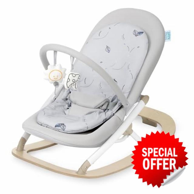 BuyBuy Baby by Evolur SleekSway Portable Rocker in Light Gray