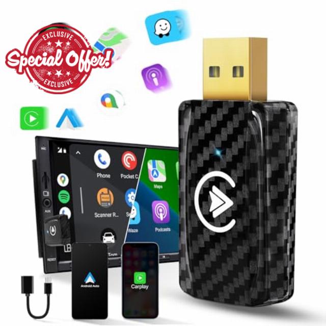 MSXTTLY Wireless Carplay & Android Auto Wireless Adpater