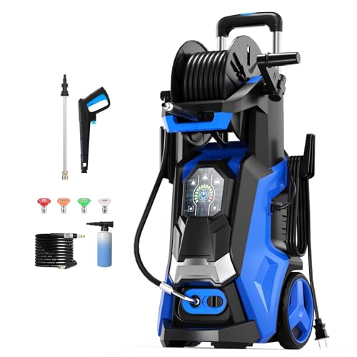 4 Nozzles and 500ml Foam Cannon Power Washer Cleaning for Patio