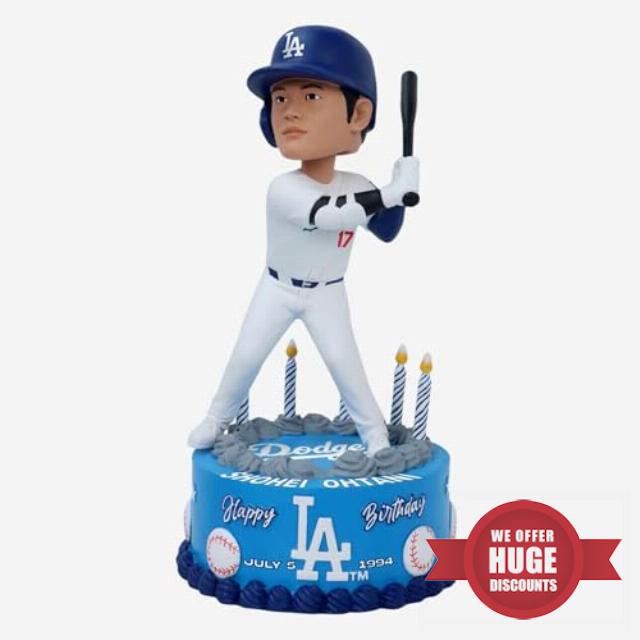 Shohei Ohtani Los Angeles Dodgers Birthday Cake Bobblehead MLB Baseball