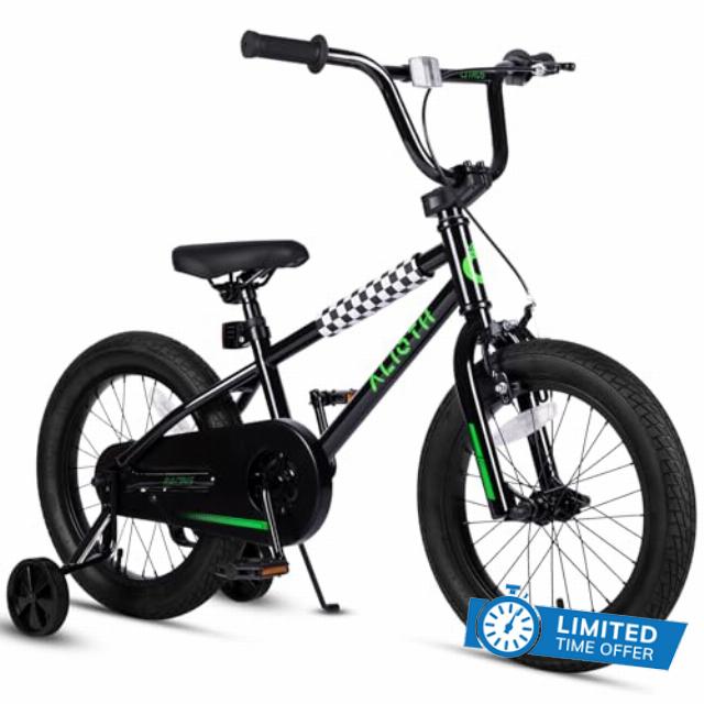 BMX Style Kids Bike for 2-8 Years Old Boys Girls Toddlers 12 14 16 Inches Bicycle with Training Wheels Coaster Brake