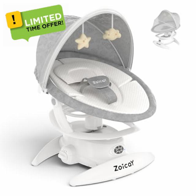 3-in-1 Baby Swing for Infants to Toddler with Motion Detection