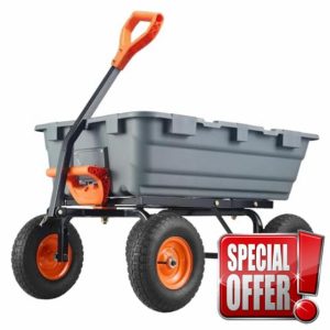 GarveeLife 800 lbs Poly Garden Dump Cart