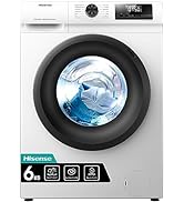 Hisense WDQA8014EVJM 60cm Freestanding 8 KG Front Load Washer Dryer - 1400 RPM - Pure Steam - Pur...
