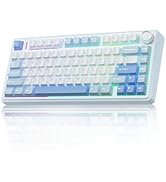 AULA F75 75% Wireless Mechanical Keyboard,Gasket Hot Swappable Custom Keyboard,Pre-lubed Reaper S...