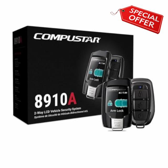Compustar CS8910-A 2-Way LCD FM Vehicle Security and Remote-Start System