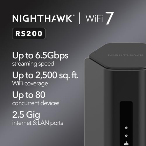 BE6500 Wireless Speed (up to 6.5Gbps) - Covers up to 2
