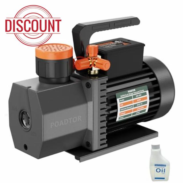 POADOTR 2-Stage Vacuum Pump HVAC