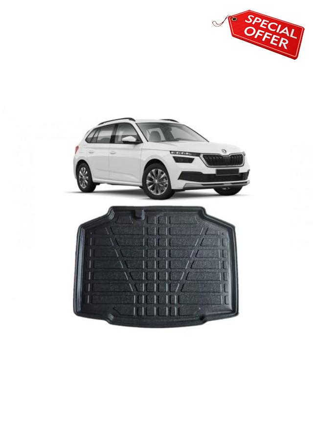 LAS Boot Liner for SKODA KAMIQ 2019 Onwards Recyclable Plastic (TPE) Tailored Fit Car Floor Mat Protector Guard Tray Black Custom Fitted Dog Friendly Waterproof with Raised Edges