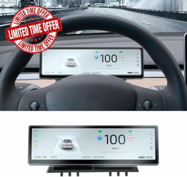 Head Up Display for Model Y/3 Tesla Ultra Mini Display Dashboard Accessories for Tesla Model 3 2017-2024 Model Y 2019-2024 with HD Touchscreen - 8.8 inch
